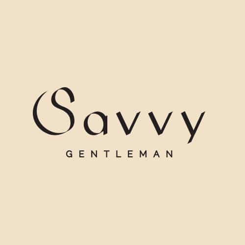 Logo značky Savvy Gentleman. Nakreslené na mieru.